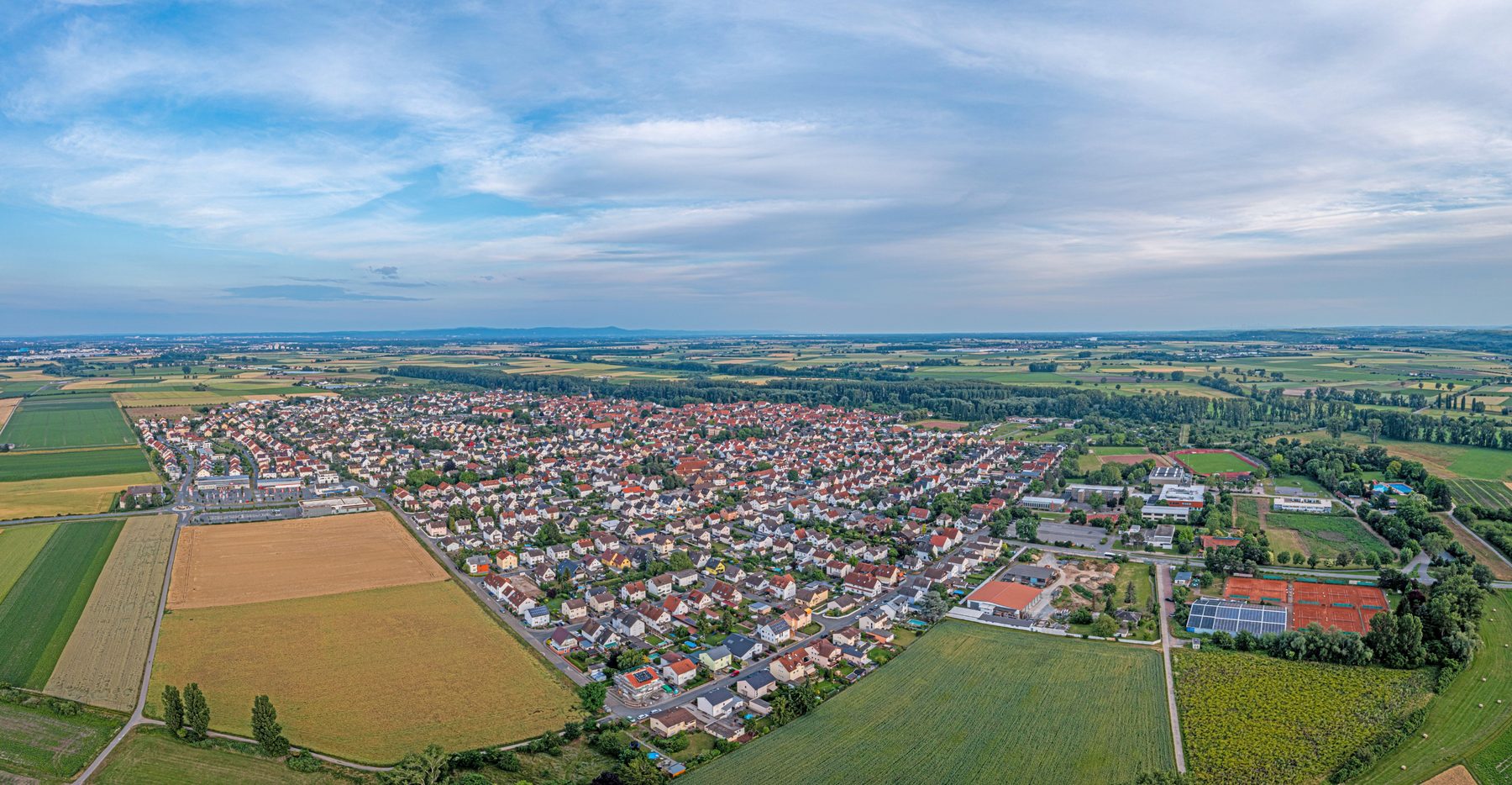 Luftaufnahme von Trebur